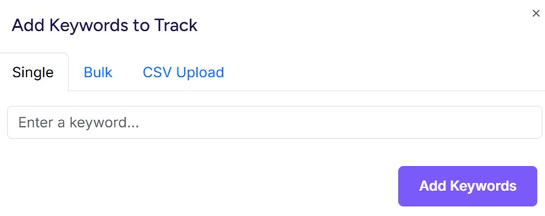 Keyword Tracker