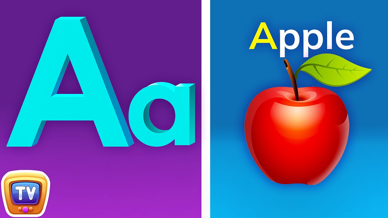 Phonics Song with TWO Words - A For Apple - ABC Alphabet Songs with Sounds for Children