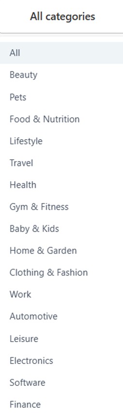 Treendly Categories
