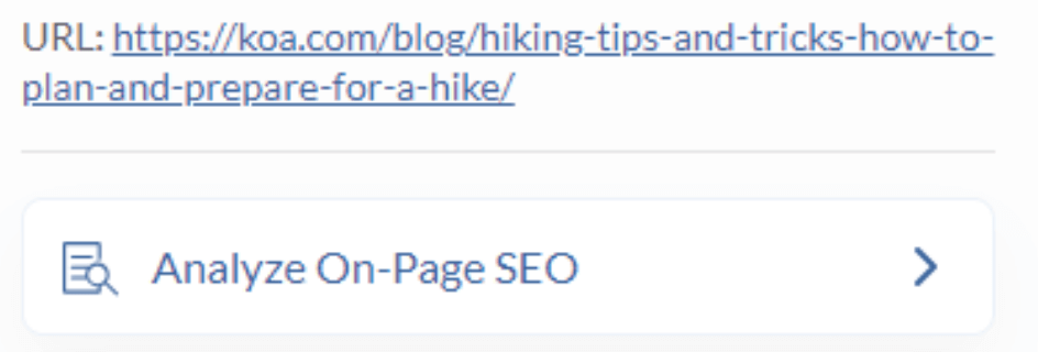 Analyze on page SEO with SEO Minion 