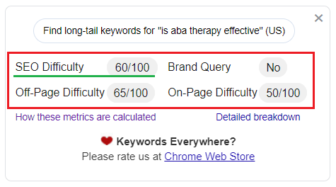 keywords everywhere extension